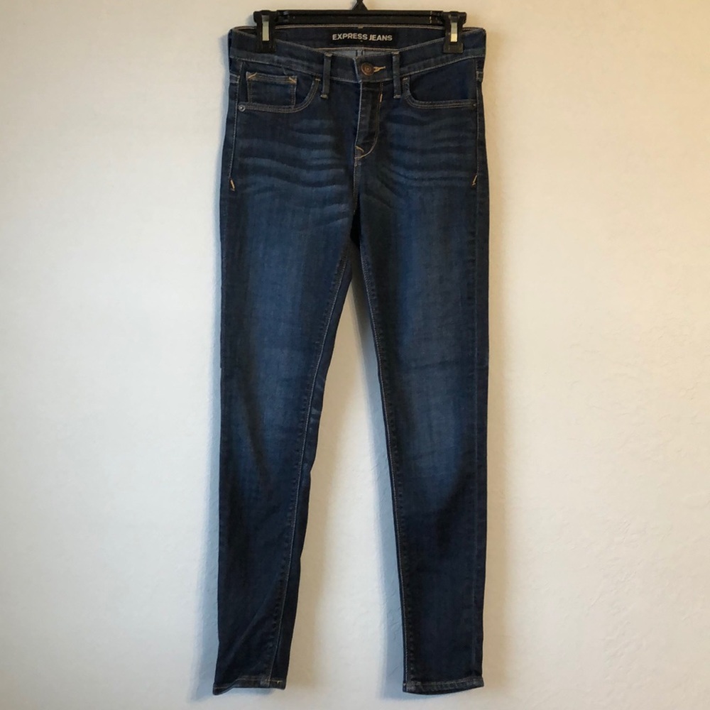Express Mid Rise Ankle Legging Jeans